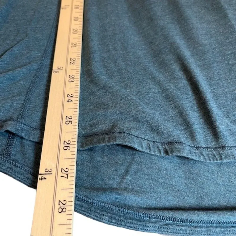 Lululemon Clip-In Long Sleeve Top Heathered Alberta Lake Size 10